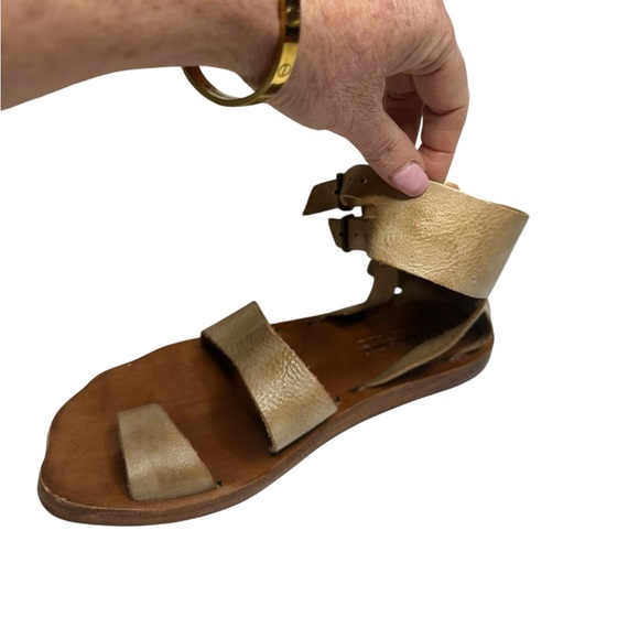 NEW Bed Stu Afrodita Gladiator Sandals in Bone Dip Dye 7 - Picture 6 of 12